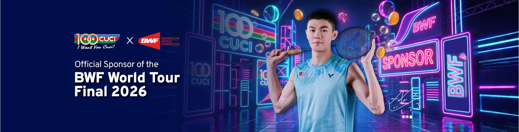 100Cuci — Official Sponsor of the BWF World Tour Final 2026