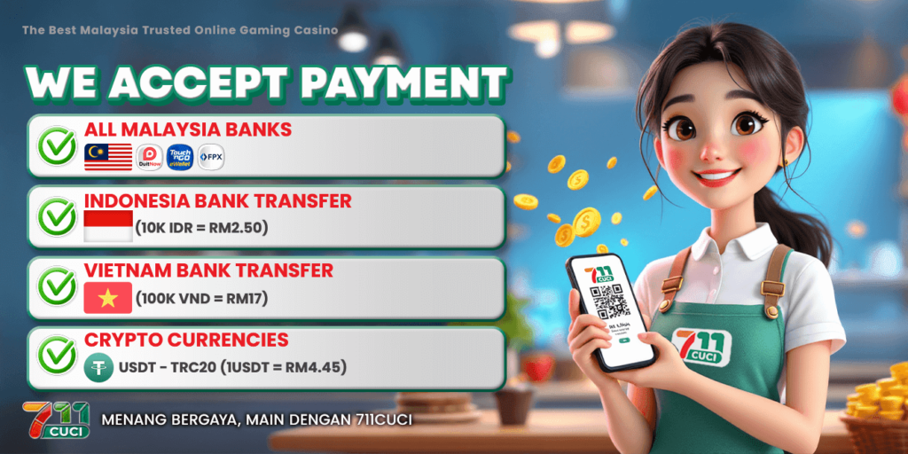 711cuci payment methods accepted