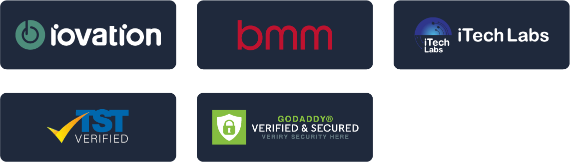 iovation, BMM, iTech Labs, TST, Verified & Secured